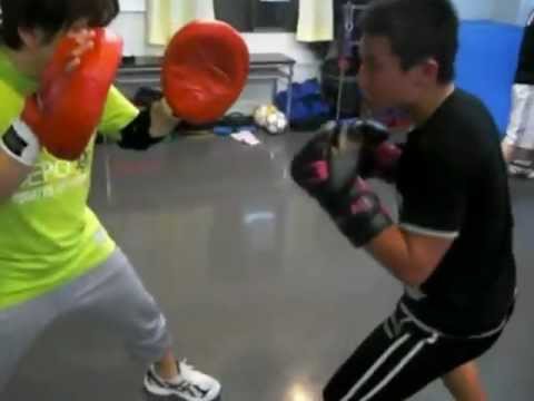 2012年5月24日（木）兵庫県尼崎市武庫之荘　ボクシング　ミット練習