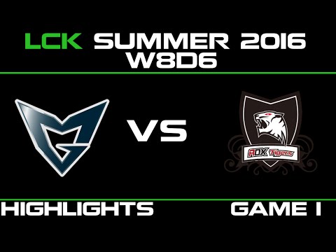 SSG vs ROX Game 1 Highlights LCK Champions 2016 W8D6 Samsung Galaxy vs ROX Tigers   ROX vs SSG   LCK