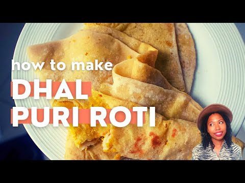How to make roti | trinidad and guyanese style | caribbean dhal puri roti recipe