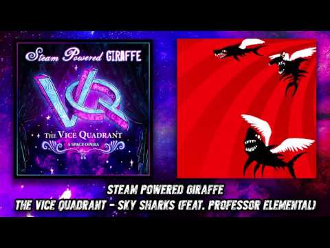 Steam Powered Giraffe - Sky Sharks (feat. Professor Elemental) (Audio)