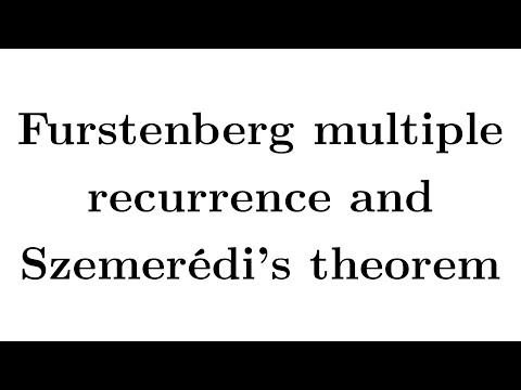 Furstenberg multiple recurrence and Szemerédi's theorem