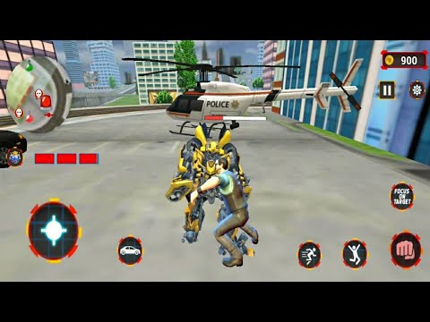 Bumblebee Destroys Fake Police–Grand Robot Car Transform Game Gameplay#2