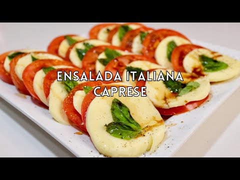ENSALADA ITALIANA CAPRESE | Con Vinagreta Balsámica