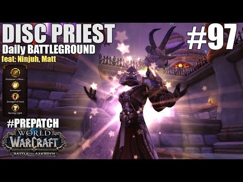️ Healing Isle of Conq as Disc - DAILY BG 97 - Discipline Priest PvP (PrePatch BFA)