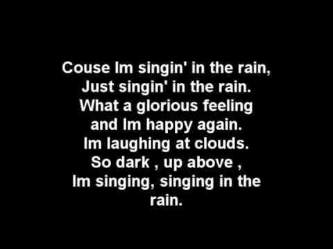 GLEE - Singin' in the Rain / Umbrella Lyrics + Download! (HQ)
