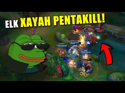 Elk's BIG XAYAH PENTAKILL vs Top Esports!