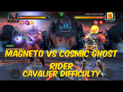 6* rank 2 magneto vs cosmic ghost rider cavalier difficulty.mcoc