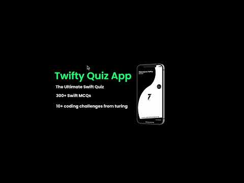 Twifty Quiz App - Your ultimate Swift programming language treasure.