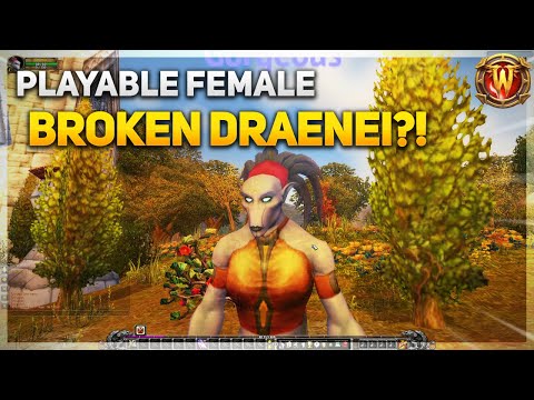 The FIRST playable FEMALE BROKEN DRAENEI model?! | Azeroth at War CLOSED Alpha | World of Warcraft
