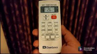 Dawlance AC remote full setting  Best DC inverter 