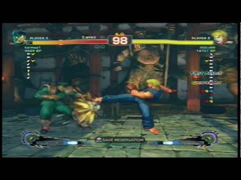 SSF4 Endless Battle Lilsicx66 (Ken) vs Karmaa1 (Bison)