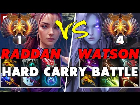 RADDAN (ANTI-MAGE) vs WATSON (DROW RANGER) - Epic Battle Of Hard Carry Dota 2 Players - Z Dota 2