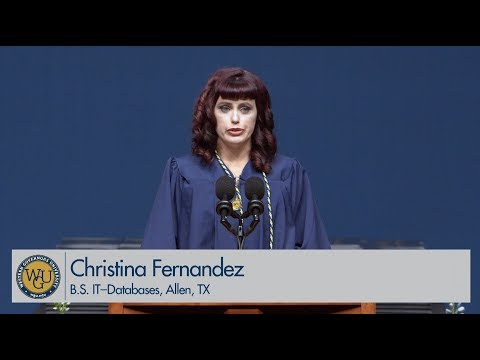 WGU 2019 Austin Bachelor's Commencement - Graduate Speaker Christina Fernandez