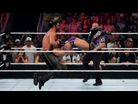 Seth Rollins vs Neville RAW 08/03/2015 Highlights