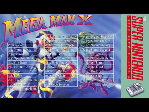 Mega Man X Soundtrack (SNES OST, 34 Tracks) Megaman X