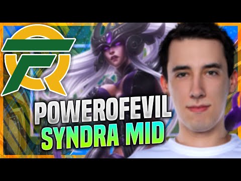 WHEN POWEROFEVIL PICKS SYNDRA! - FLY PowerOfEvil Plays Syndra MID vs Orianna! | Challenger TV