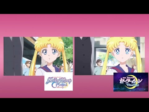 Sailor Moon Crystal Season 3 (last scene) vs. Sailor Moon Eternal (First Scene)