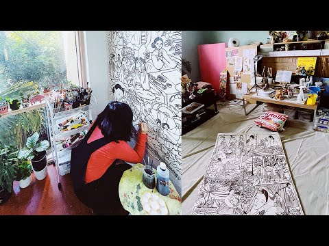 PAINTING ✿ ink painting for south korea sumuk biennale part 1