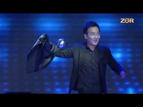 MOON TAE-HYUN  fire & zombie ball act- magic stage act in Uzbekistan