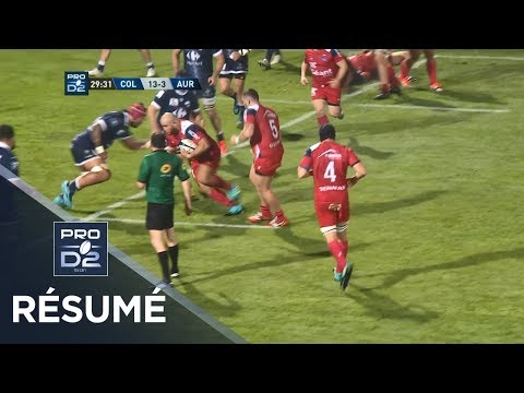 PRO D2 - Résumé Colomiers-Aurillac: 19-17 - J11 - Saison 2018/2019