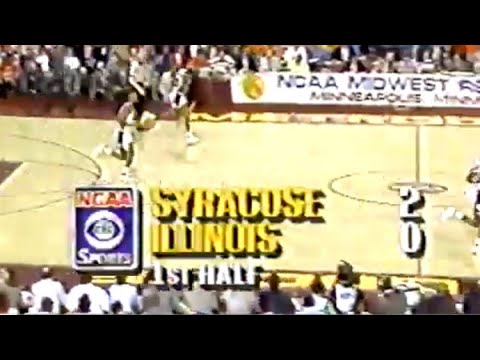 Syracuse vs Illinois 1989 NCAA Regional Final Basketball Full Game-Extra Postgame in Description VHS