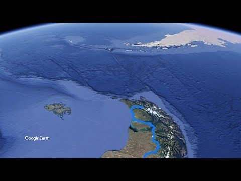 Google Earth Flyover - Puerto Varas to Ushuaia