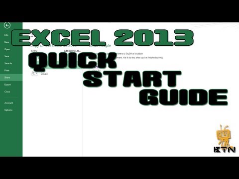 Microsoft Office 2013 - Excel 2013 - Quick Start Guide
