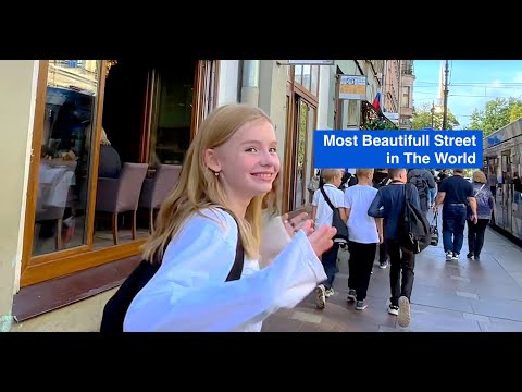 Nevsky Prospect Saint Petersburg HD Walking Tour in Summer 2023 - Center Walking Tour