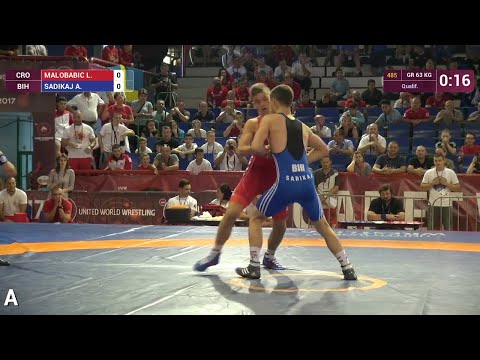 Qual. GR - 63 kg: L. MALOBABIC (CRO) df. A. SADIKAJ (BIH) by DSQ, 9-0