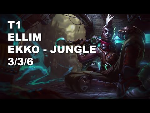 T1 Ellim Jungle Ekko vs Kha'Zix - KR Challenger Patch 10.8
