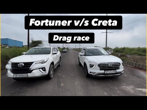 Fortuner vs creta drag race fortuner 2018 creta 2022 #fortuner #creta 🔥💨