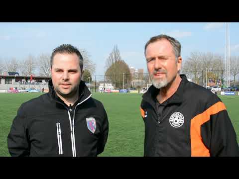 25 03 2015 Trainers gesprek naar de wedstrijd Sporting Heerlen   Weltania