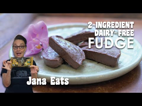 2 Ingredient Fudge Dairy Free | Jana Eats