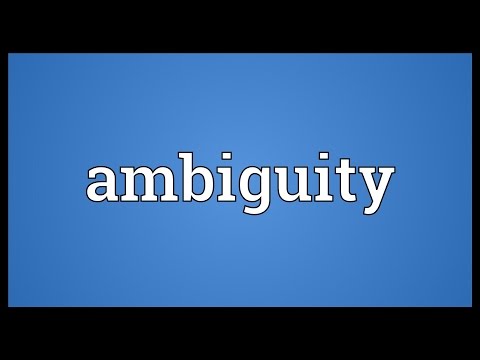 image-What is ambiguity and examples?