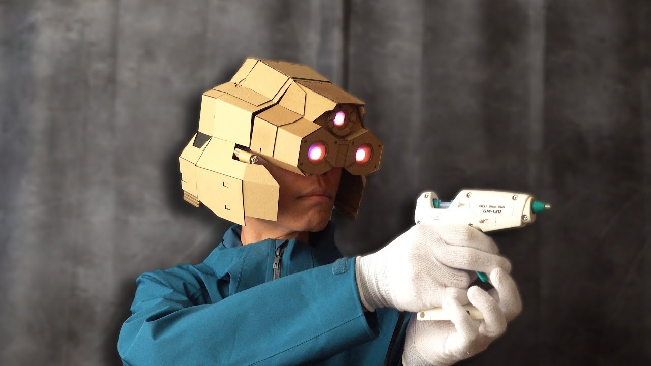 Final Fantasy 7/ダンボールで神羅兵のヘルメットを作る/Shinra Public Security Forces   helmet cardboard DIY/FF7RE