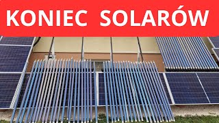 Koniec SOLARÓW. Demontaż Kolektorów Rurowych. Heat-pipe