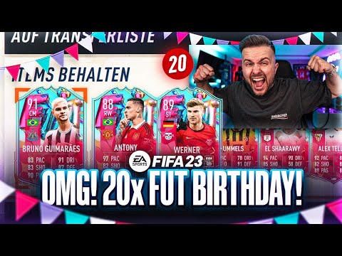 20x Fut Birthday GEZOGEN 😍 Best Of Fut Birthday Team 2 Pack Opening 🔥 FIFA 23