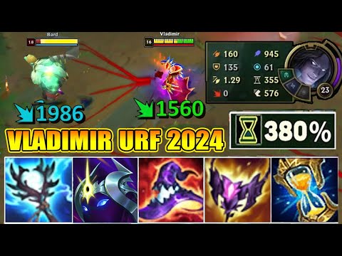 HỒI MÁU BẤT TỬ ONE SHOT MAX CĂNG VỚI VLADIMIR 945 AP TRONG URF 2024