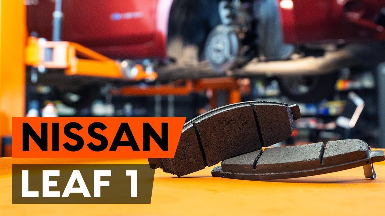 Kaip pakeisti Nissan Leaf ZE0 stabdžių trinkeliu: priekis - keitimo instrukcija