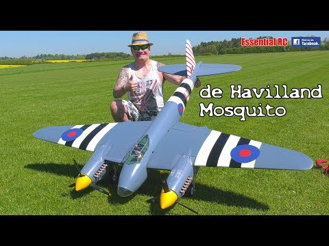 Super Scale RC DE HAVILLAND MOSQUITO British WW2 twin-engine multi-role combat BOMBER