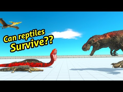 Reptiles (no purussaurus) vs boss factions animal revolt battle simulator