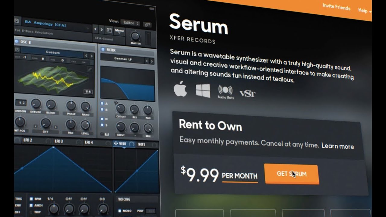 Introducing Rent-to-Own Plugins on Splice with Serum - YouTube
