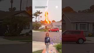 Lightning Nearly Struck This Little Girl!