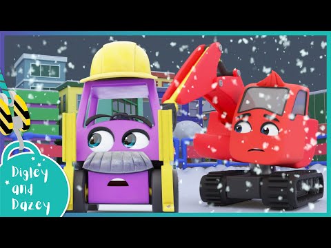 🚧 Windmill Panic  🚜 | Digley and Dazey | Kids Construction Truck Cartoons
