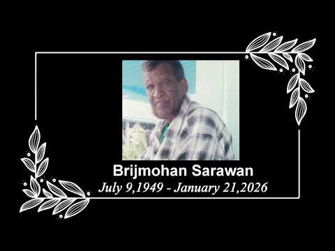 Death Announcement -  Brijmohan Sarawan