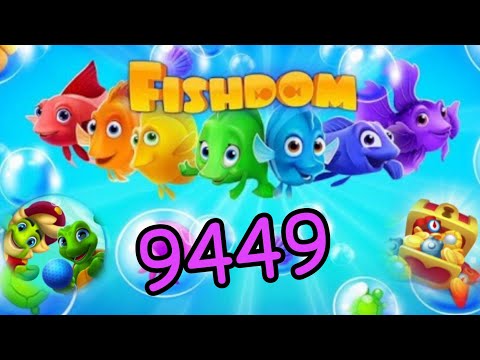 Fishdom 2022, no Boosters 9449 level - прохождение без бустеров, 9449 уровень.