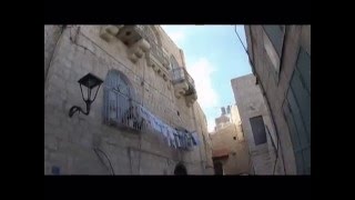 preview picture of video 'The Old City Streets of Bethlehem.Tour Guide: Khalid Bandak'