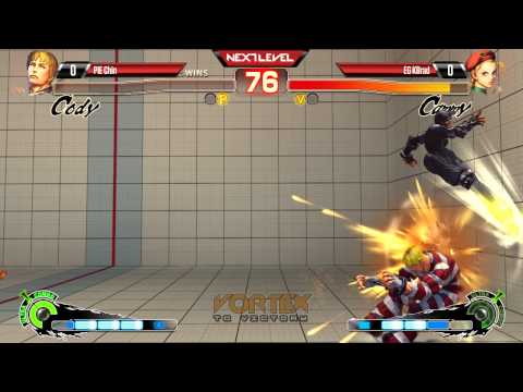 USF4 @ Vortex to Victory - PIE Chin (Cody) vs EG KBrad (Cammy) [720p/60fps]