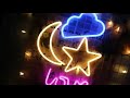 Funky Neon Lights Cloud Moon Stars and More