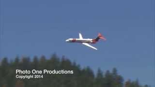 preview picture of video 'Tanker 101, an MD-87, dropping on the Shirley Fire'